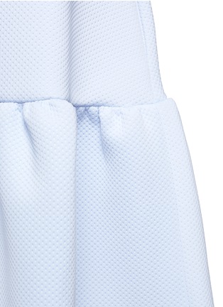 Detail View - Click To Enlarge - XIAO LI - Oversized cloqué peplum dress