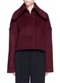 Main View - Click To Enlarge - XIAO LI - Fly back felted wool blend cropped jacket