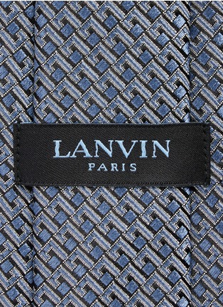 Detail View - Click To Enlarge - LANVIN - Woven effect silk jacquard tie