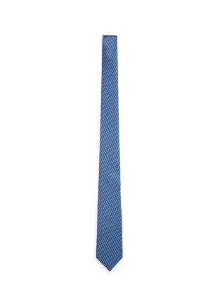 Main View - Click To Enlarge - LANVIN - Knit effect silk satin tie