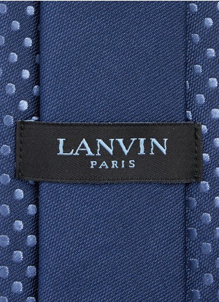Detail View - Click To Enlarge - LANVIN - Graduating dot jacquard silk tie