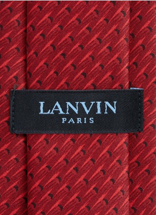 Detail View - Click To Enlarge - LANVIN - Knit effect silk satin tie