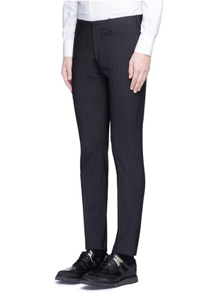 Detail View - Click To Enlarge - NEIL BARRETT - Skinny fit pinstripe suit