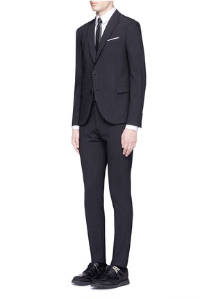 Figure View - Click To Enlarge - NEIL BARRETT - Skinny fit pinstripe suit