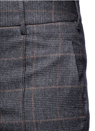 Detail View - Click To Enlarge - NEIL BARRETT - Skinny fit Glen plaid virgin wool-blend pants
