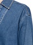 Detail View - Click To Enlarge - CHLOÉ - Washed denim neck tie top