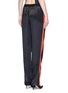Back View - Click To Enlarge - GIVENCHY - Contrast stripe silk satin pants