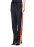 Front View - Click To Enlarge - GIVENCHY - Contrast stripe silk satin pants