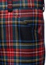 Detail View - Click To Enlarge - GUCCI - Washed wool tartan cropped pants