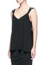 Front View - Click To Enlarge - HELMUT LANG - Double strap high twist crepe camisole