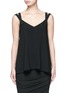 Main View - Click To Enlarge - HELMUT LANG - Double strap high twist crepe camisole