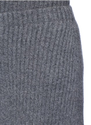 Detail View - Click To Enlarge - THE ROW - 'Latone' cashmere rib knit flared pants