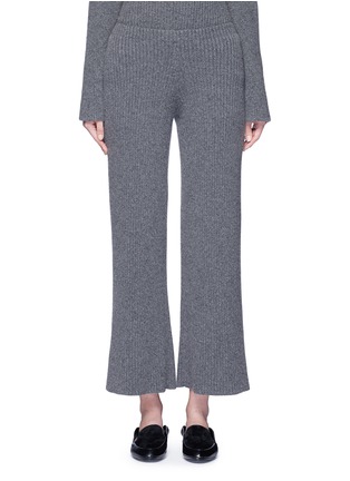 Main View - Click To Enlarge - THE ROW - 'Latone' cashmere rib knit flared pants