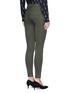 Back View - Click To Enlarge - J BRAND - 'Miranda' mid rise zip sateen skinny pants