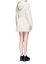 Back View - Click To Enlarge - STELLA MCCARTNEY - Hooded cotton blend technical caban coat