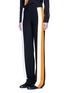 Front View - Click To Enlarge - STELLA MCCARTNEY - Stripe silk crepe pants