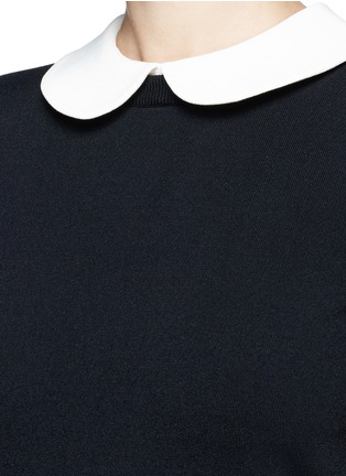 Detail View - Click To Enlarge - VALENTINO GARAVANI - Removable Peter Pan collar sweater dress