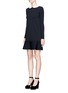Front View - Click To Enlarge - VALENTINO GARAVANI - Removable Peter Pan collar sweater dress