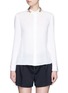 Main View - Click To Enlarge - ALICE & OLIVIA - 'Saira' floral embroidered collar crépon shirt