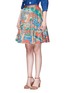 Front View - Click To Enlarge - ALICE & OLIVIA - 'Earla' Havana Town print flare skirt