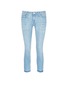 Main View - Click To Enlarge - CURRENT/ELLIOTT - 'The Cropped Straight' frayed hem jeans