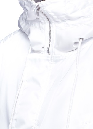 Detail View - Click To Enlarge - CHLOÉ - Sheepskin shearling hood oversized parka