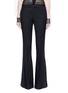 Main View - Click To Enlarge - ALEXANDER MCQUEEN - Satin stripe wool-silk flared pants