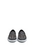 Front View - Click To Enlarge - JIMMY CHOO - 'Demi' star stud rubberised leather skate slip-ons