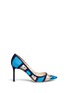 Main View - Click To Enlarge - JIMMY CHOO - 'Romy' mirror leather suede panel pumps