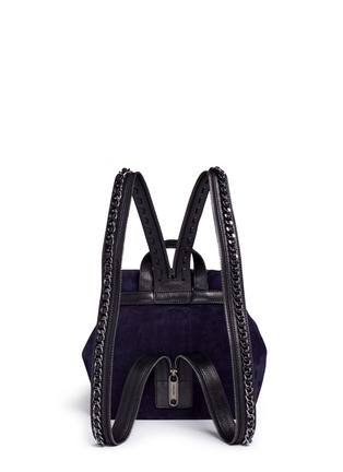 Detail View - Click To Enlarge - JIMMY CHOO - 'Suki' military star suede backpack