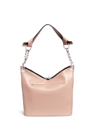 Detail View - Click To Enlarge - JIMMY CHOO - 'Raven' small leather shoulder bag