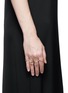 Figure View - Click To Enlarge - REPOSSI - 'White Noise' diamond 18k rose gold four finger ring