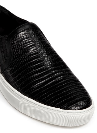 Detail View - Click To Enlarge - ASH - 'Lennon' lizard effect leather skate slip-ons