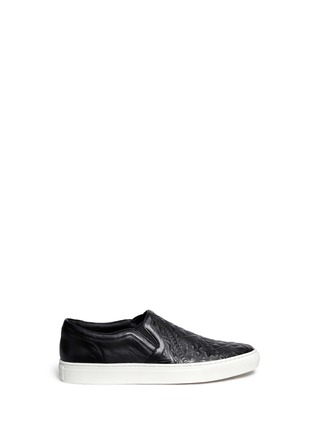 Main View - Click To Enlarge - ASH - 'Lexer' embossed leather skate slip-ons