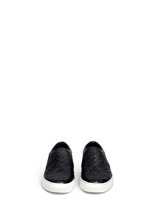 Figure View - Click To Enlarge - ASH - 'Lexer' embossed leather skate slip-ons
