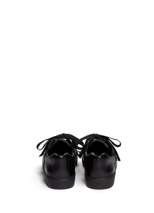Back View - Click To Enlarge - 3.1 PHILLIP LIM - 'Morgan' oversize shoelace leather sneakers