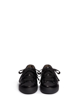 Figure View - Click To Enlarge - 3.1 PHILLIP LIM - 'Morgan' oversize shoelace leather sneakers