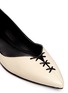 Detail View - Click To Enlarge - 3.1 PHILLIP LIM - 'Martini' cross lace vamp leather flats