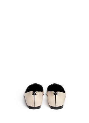 Back View - Click To Enlarge - 3.1 PHILLIP LIM - 'Martini' cross lace vamp leather flats