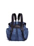 Back View - Click To Enlarge - ALEXANDER WANG - 'Marti' leather trim suede three-way backpack