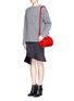Figure View - Click To Enlarge - ALEXANDER WANG - 'Mini Rockie' pebbled leather duffle bag