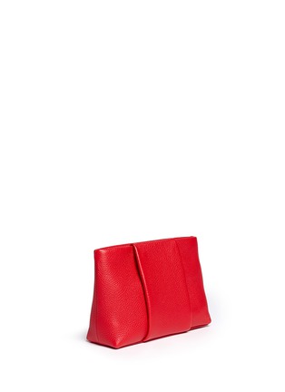 Front View - Click To Enlarge - ALEXANDER WANG - 'Dumbo' pebbled leather zip pouch