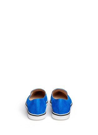 Back View - Click To Enlarge - NICHOLAS KIRKWOOD - 'Alona' kid suede loafers