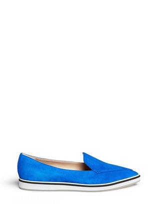 Main View - Click To Enlarge - NICHOLAS KIRKWOOD - 'Alona' kid suede loafers