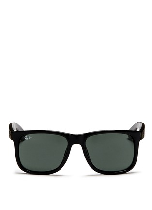 Main View - Click To Enlarge - RAY-BAN - 'Justin' square plastic sunglasses
