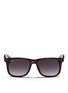 Main View - Click To Enlarge - RAY-BAN - 'Justin' square tortoiseshell plastic sunglasses