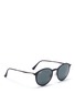 Figure View - Click To Enlarge - RAY-BAN - 'RB4224 Light Ray' titanium temple round sunglasses