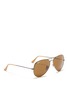 Figure View - Click To Enlarge - RAY-BAN - 'Aviator Distressed' metal sunglasses