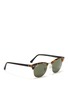 Figure View - Click To Enlarge - RAY-BAN - 'Clubmaster Classic' tortoiseshell acetate browline sunglasses