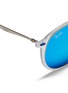 Detail View - Click To Enlarge - RAY-BAN - 'RB4224 Light Ray' titanium temple mirror sunglasses